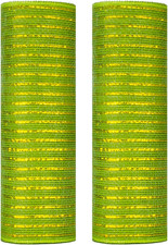 Decor Mesh Poly Ribbons 10 Inch X 30 Feet Each Roll Metallic Foil Mesh Ribbon Ch