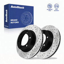 Front Brake Rotors Drilled Slotted for Toyota, Tacoma 2005-2023 6-Lug Pair