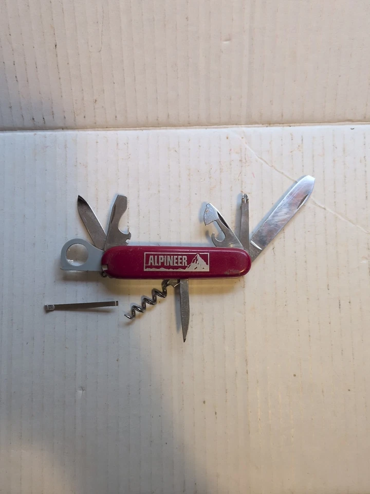 Rare Victorinox Alpineer Switzerland Stainless Rostfrei Officer Suisse Knife  - Image 2 of 4