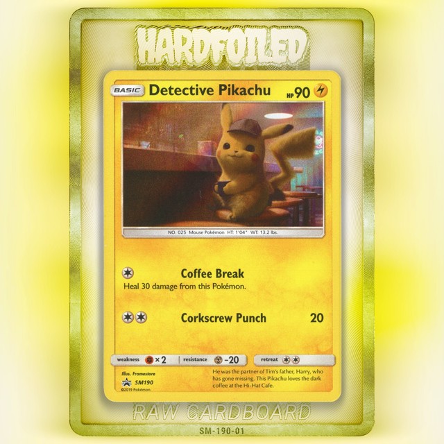 Detective Pikachu 190 SM Black Star Promo Pokemon TCG Card NM