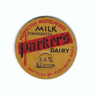 VINTAGE PARKER'S DAIRY BARBERTON OHIO OH MILK BOTTLE CAP BY FERNWOOD RAVENNA O — photo 1
