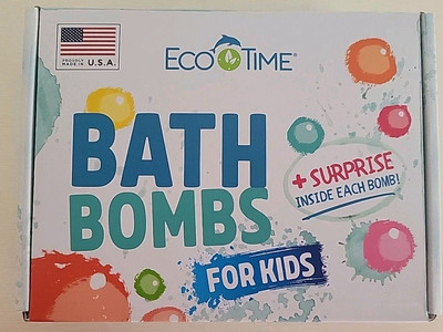 2 - 6 Pk 6 Scents, Eco Time Bath Bombs for Kids w/ Surprise Sea Animal Toys USA!