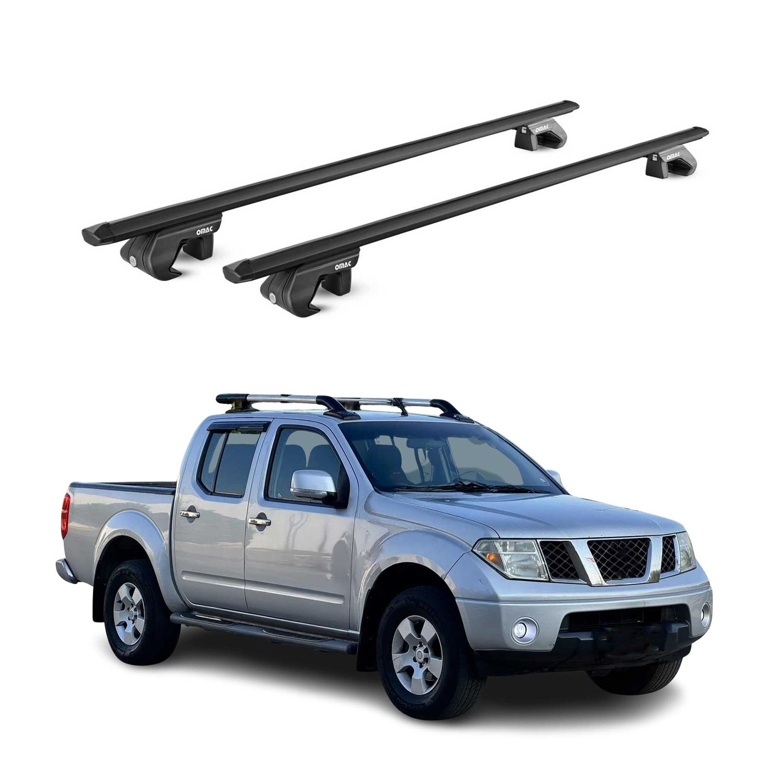 Barres de toit de camping pour Nissan Navara D40 raid et vacances en famille