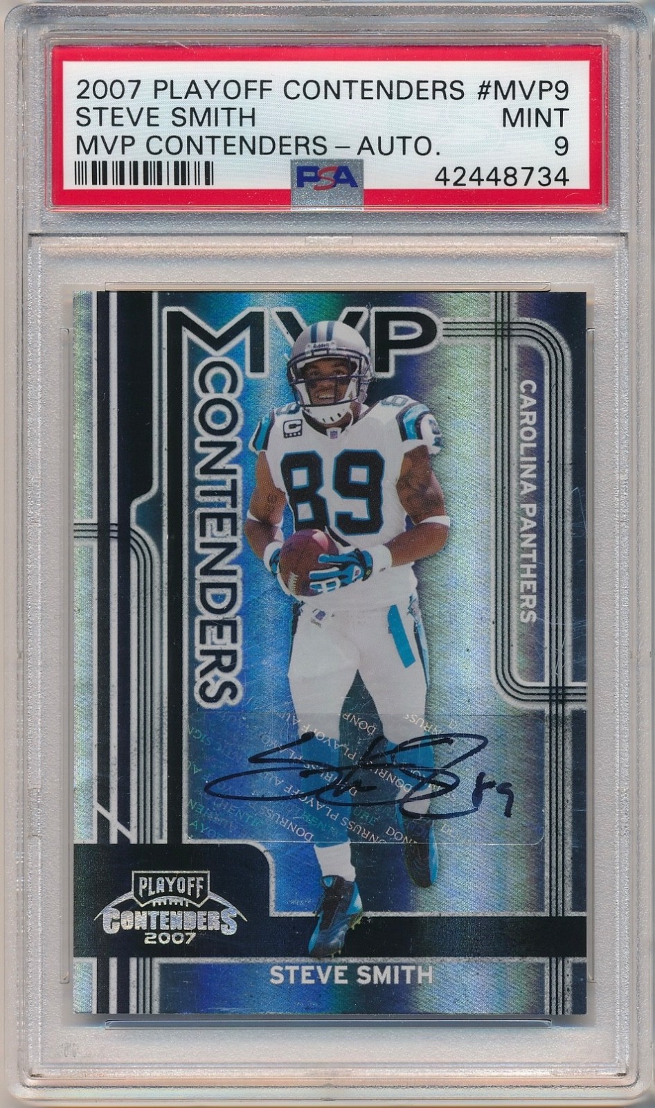 Steve Smith Playoff Contenders MVP Contenders #MVP9 Autograph