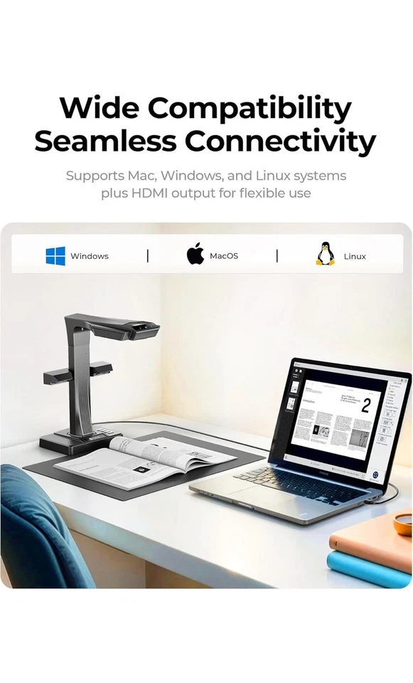 Czur ET-26 Pro Max Overhead Document / Book Scanner from Czur UK RRP £799 - Image 4 of 4