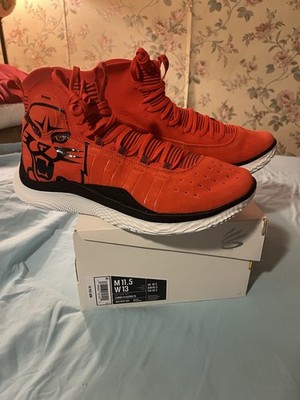 Curry 4 Flotro TE Team Edition Davidson Wildcats RARE UNRELEASED Red Size 11.5 M