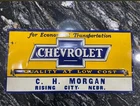 Rare Vintage Tin Chevrolet Dealership Sign