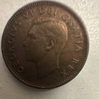 Canada 1950 Small Cent 1 Cent Coin - George VI Maple Leaf Reverse - BN - KM#44 — photo 2