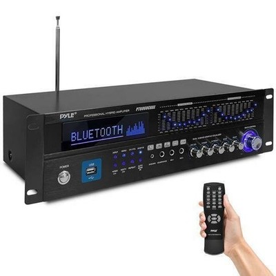 PYLE Bluetooth Home Theater Amplifier - Built-in Cooling Fan with & Radio