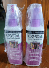 Lot of 2-Crystal Body Spray Deodorant 4 Ounce...