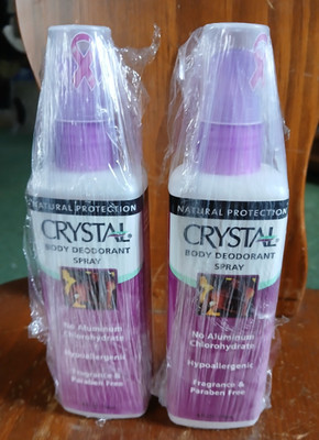 Lot of 2-Crystal Body Spray Deodorant 4 Ounces
