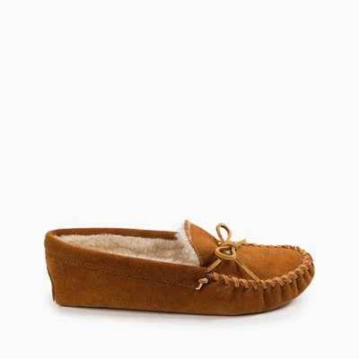 Minnetonka Men's Pile Lined Softsole Slipper Brown - 763-BRN, Brown - Image 1 of 4