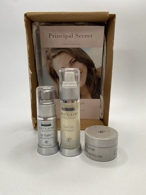 New Principal Secret Reclaim 3 Age Breaker Eye Serum, Retexturizer, Mask & Peele