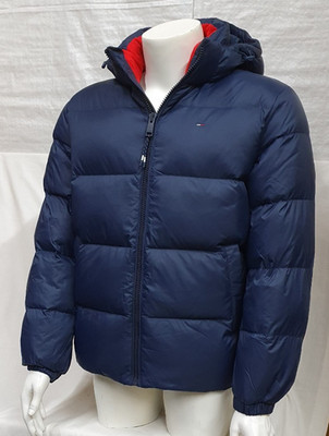 TOMMY JEANS TJM HERREN DAUNEN WINTER JACKE Men JACKET NEU BLACK IRIS TOP NEUWARE