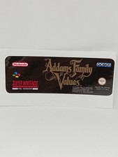 Addams Family Values (UKV) SUPER NINTENDO / SNES replacement label