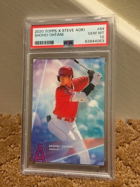 2020 Topps X Steve Aoki Shohei Ohtani PSA 10 #84 Card LOW POP NEW