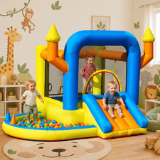 Inflatable Bounce House Bouncy Jumping Castle with Blower Slide Pool for Kids