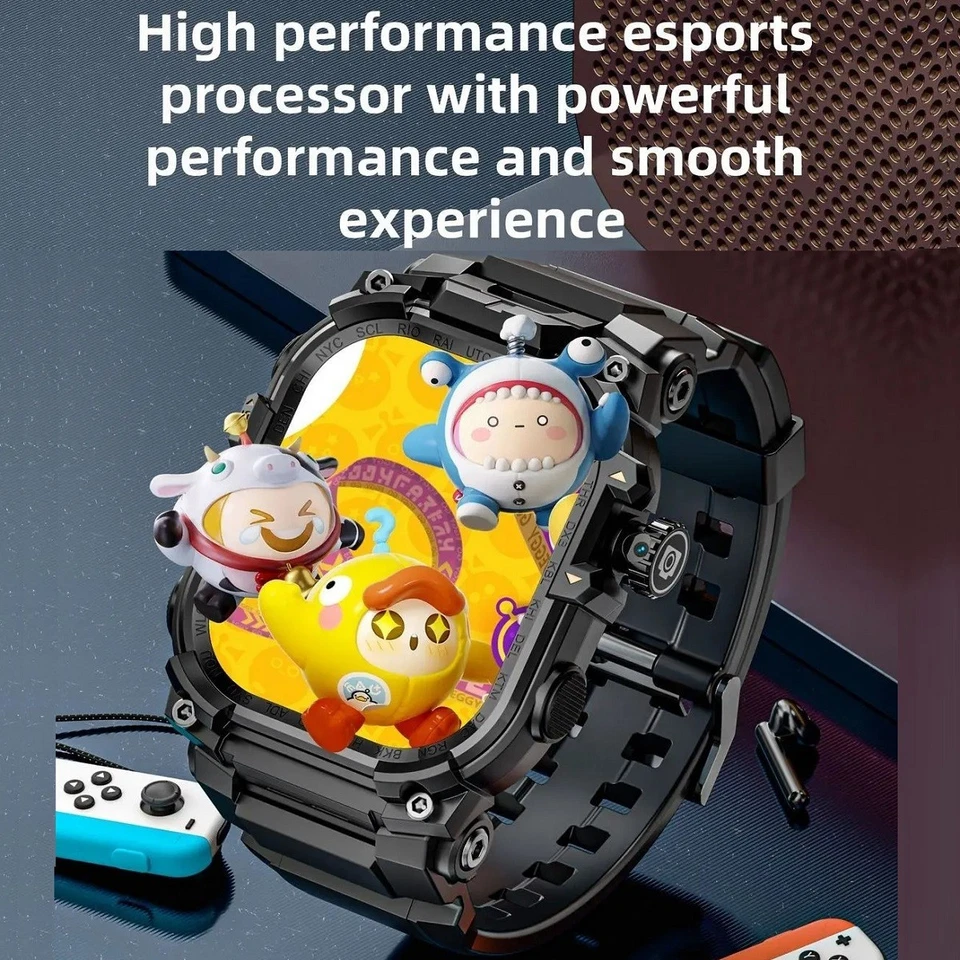 2,06" LOKMAT APPLLP 7 Max 4G AI Smartwatch 3GB+32GB Herzfrequenz Monitor NFC GPS - Bild 3 von 4