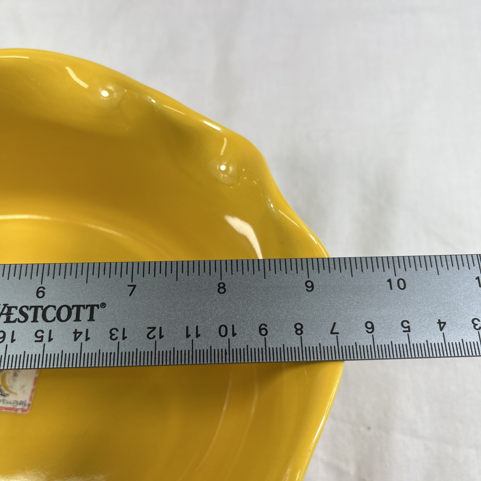 Stoneware by Grestel Portugal Scalloped Edge Yellow  Casserole Dish 9.5”x7.5”