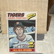Topps 1977 Mark Fidrych #265 Detroit Tigers All-Star Rookie Baseball Card. rookie card picture