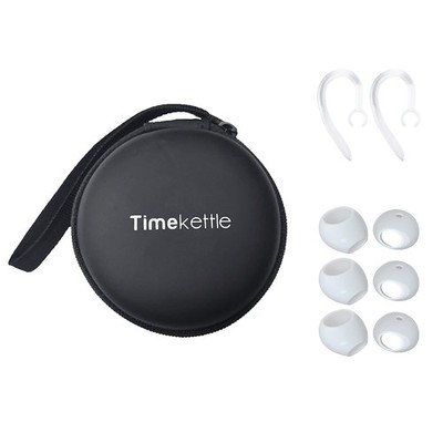 Translator Earbuds Accessories: Silicone Ear Hooks, Earmuffs, Carry Bag