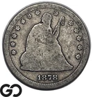 1878-CC Seated Liberty Quarter *Carson City Mint* Tough Find