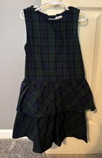 J Crew Crewcuts Girl Size 7 Beautiful Festive Tartan Plaid Holiday Dress