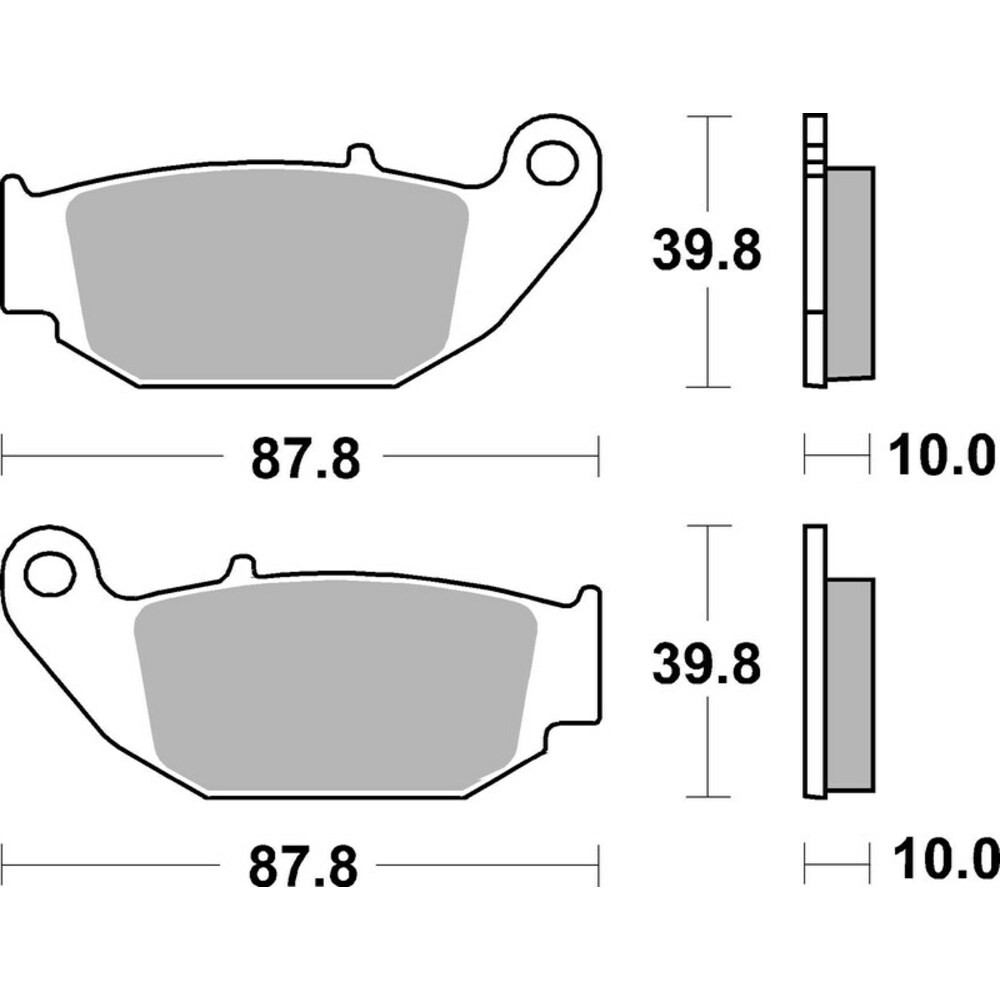 SD brake pad For Honda CBR 125 R 2011-2019 Brembo Front Raod 1 Set Pads - Image 22