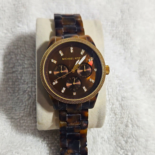 Michael Kors MK-5038 Chronograph Day/Date Quartz Brown Dial 100m Watch