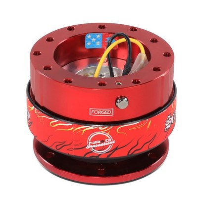 Steering Wheel Quick Release Adapter 6x74mm 6x74mm Red NRG-SRK-200RD-LITT Bolts