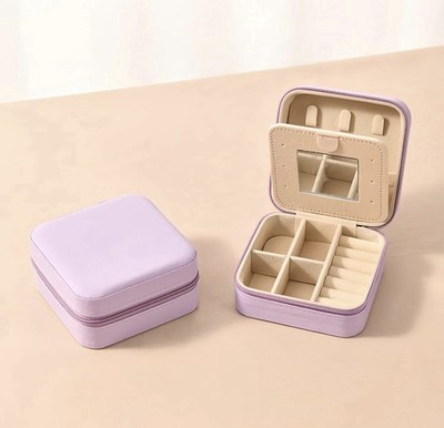 Travel Jewelry Box Waterproof Material Zip Around Case