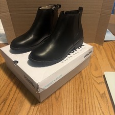 Botas para mujer Sonoma Goods For Life Cilantro negras talla 9 anchas espuma viscoelástica nuevas con caja
