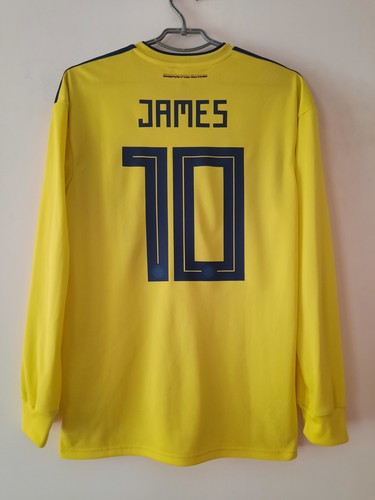 Colombia National Team Home Football Shirt Jersey 2017 2018 Adidas Size M James