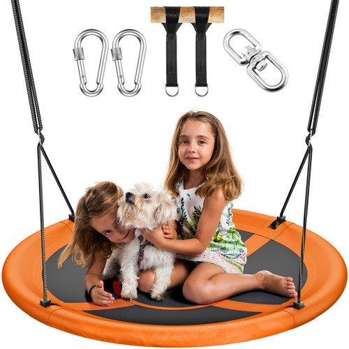 GYROOR Sturdy&Comfortable 43 In Saucer Tree Swing Flying Indoor Outdoor for kids - Picture 34 of 49