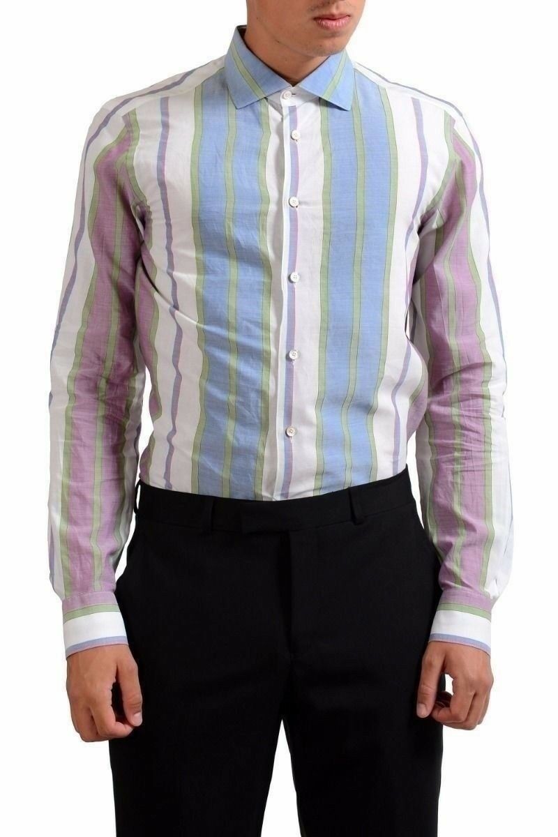 Мужская рубашка Malo в полоску с длинным рукавом US 16 IT 41 20890₽