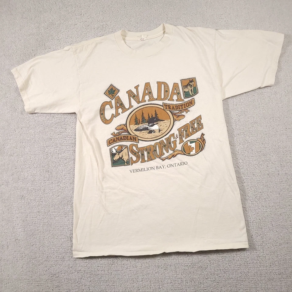 Винтажная канадская рубашка мужская большая прочная и бесплатная уличная одежда Vermilion Bay Ontario - Изображение 2 из 4