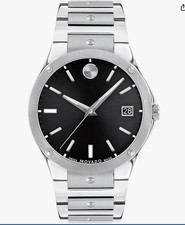 Movado SE Men's Watch Swiss Quartz Movement Stainless Steel Link Bracelet No Box