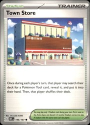 Town Store 196/197 Obsidian Flames Common Trainer Card