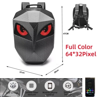 PETOUR Wasserdicht Led Helm Laptop Motorrad Tasche DIY Rucksack Bluetooth Reisetasche