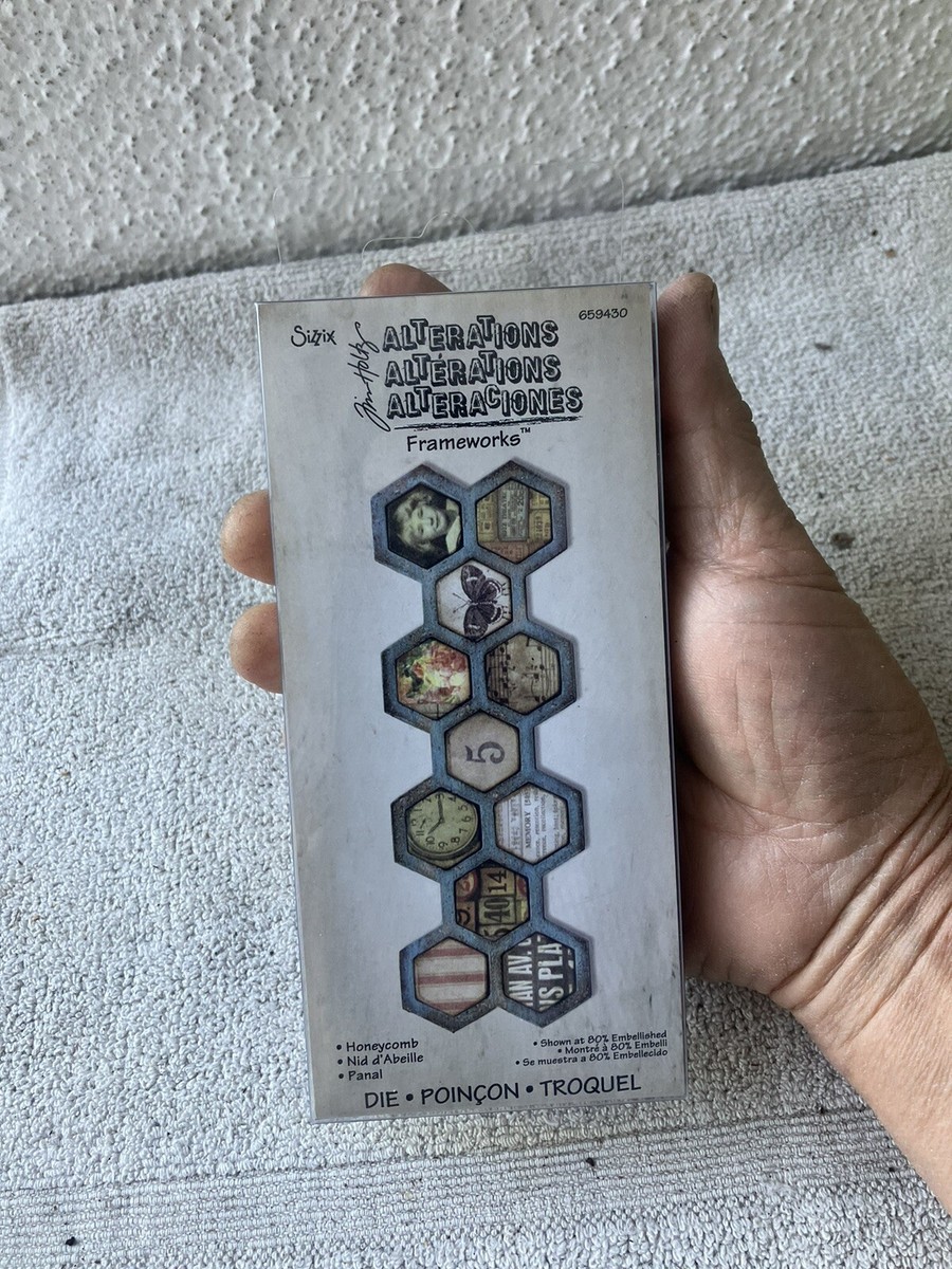 Sizzix Tim Holtz Honeycomb Frameworks Die 659430 | eBay