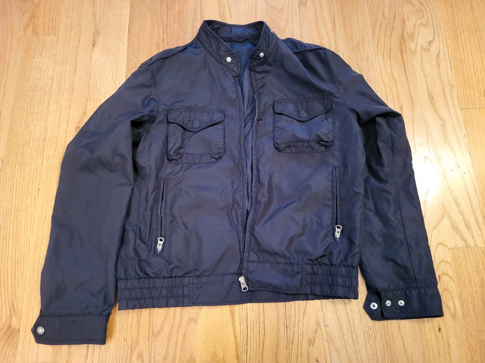 Unisex Women Men Hugo Boss Black Jacket S Zipper Bomber Outdoor
