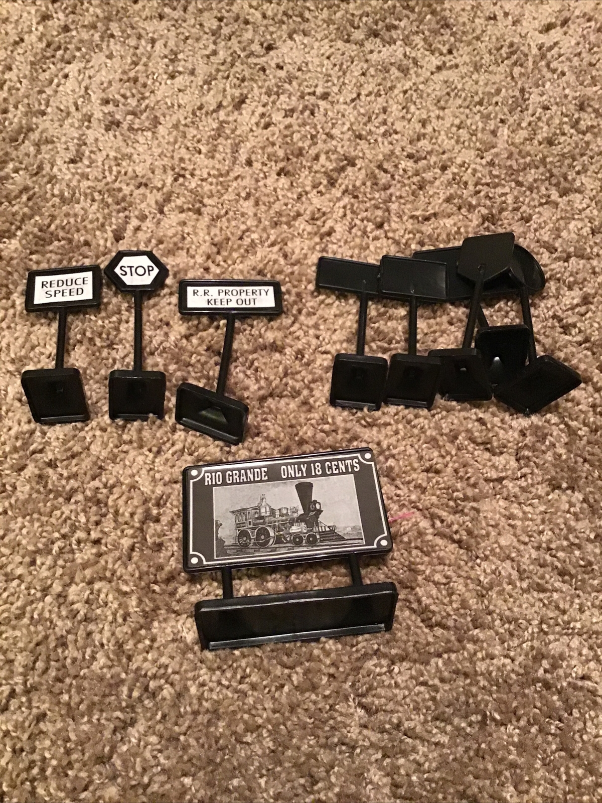 Scientific Toys Rio Grande Model Railroad Train Various Signs. eBay