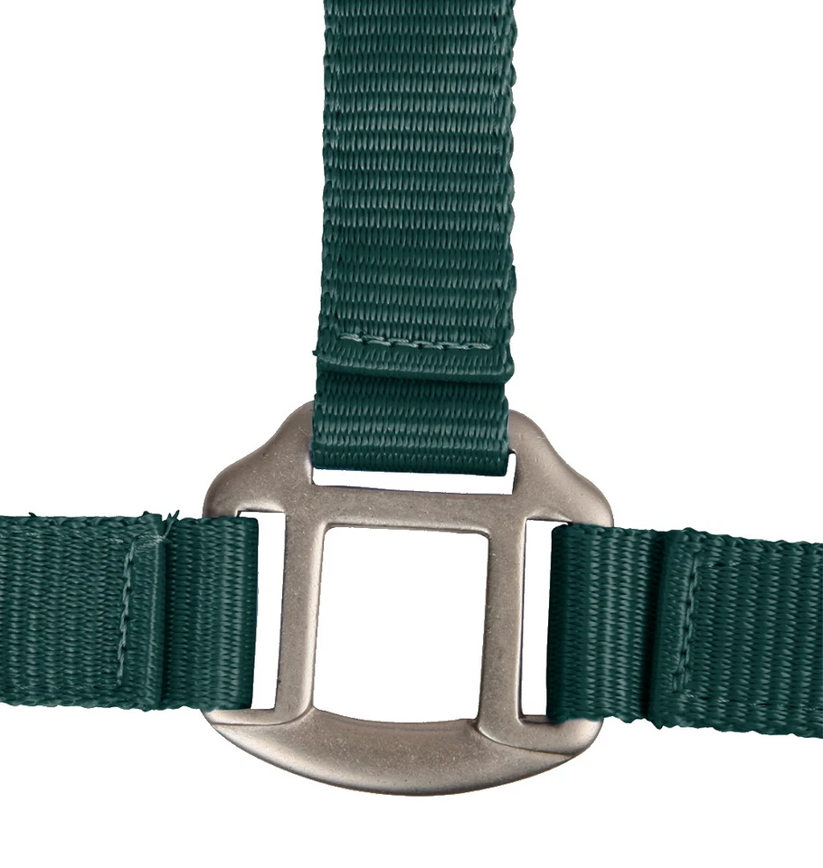 Pferde Halfter + Strick Set Waldhausen SATIN weich dunkel grün - SH Pony VB WB - Bild 2 von 2