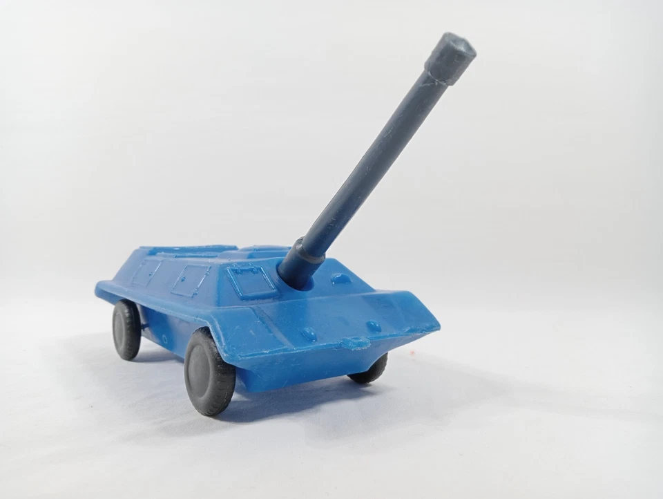 Juguete Infantil URSS Militar Artillería Autopropulsada Montaje Azul De Colección Antiguo Foto 3 de 4