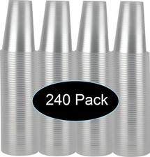 9 oz Clear Plastic Disposable Drinking Cups 240 count