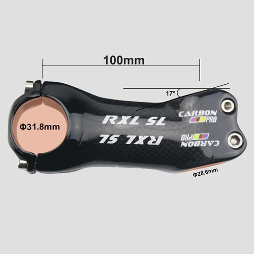 31.8mm 6/17 Degree Road/MTB Carbon Fiber Stems Bike Parts 70-130mm Bicycle Stem - Picture 17 of 38
