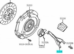 TOYOTA 31204-12050 Clutch Release Arm TOYOTA 31204-12050 Clutch Release Arm