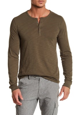 Long Sleeve Henley T-Shirt | eBay