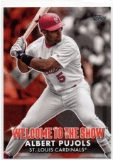 2022 Topps Series 1 WELCOME TO ThE SHOW #8 Albert Pujols ST. LOUIS CARDINALS 89