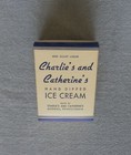 Charlie's and Catherine's one quart ice cream pail cardboard carton Altoona, PA — photo 3